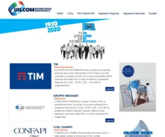 Uilcom.it(Unione Italiana Lavoratori della Comunicazione (UIL COMUNICAZIONE)) Screenshot