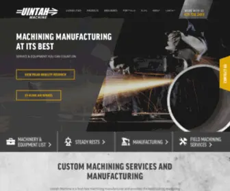 Uintahmachine.com(Mining & Machining Manufacturing) Screenshot