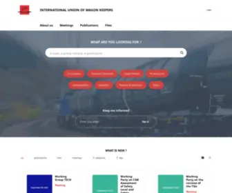 Uiprail.org(International Union of Wagon Keepers) Screenshot