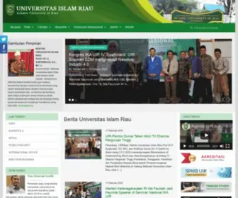 Uir.ac.id(Universitas Islam Riau) Screenshot