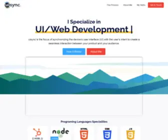 Uisync.com(Syncing user interface with user intent) Screenshot