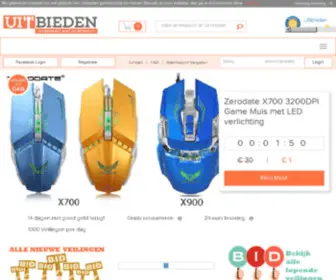 Uitbieden.nl(Bied mee op de leukste productveilingen) Screenshot