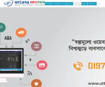 Uit.com.bd(Uttara Info Tech is the Best Website Design Company in Uttara) Screenshot