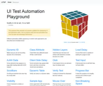 Uitestingplayground.com(UI Test Automation Playground) Screenshot
