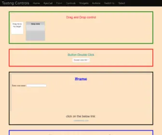 Uitestpractice.com(Testing Controls) Screenshot