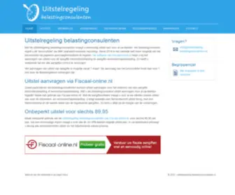 Uitstelregeling-Belastingconsulenten.nl(Uitstelregeling belastingconsulenten 2018) Screenshot