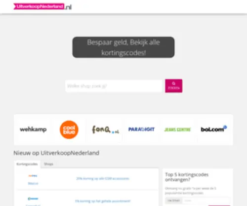 Uitverkoopnederland.nl(Home) Screenshot