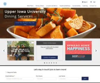 Uiucampusdining.com(Upper Iowa University) Screenshot