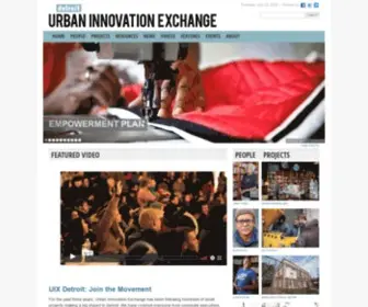 UixDetroit.com(Urban Innovation Exchange) Screenshot