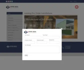 Uizincoxide.com(Upper India) Screenshot