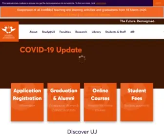 UJ.mobi(Offers a mix of vocational and Academic Programmes) Screenshot