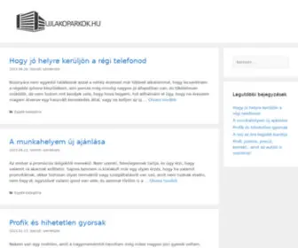 Ujlakoparkok.hu(Új építésű lakás és lakópark információs portál) Screenshot