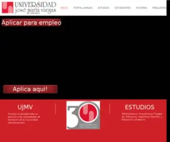 UJMV.edu(INICIO) Screenshot