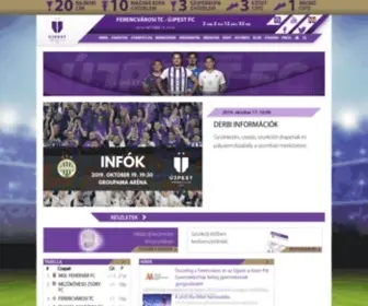 Ujpestfc.hu(Újpest) Screenshot