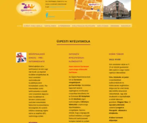 Ujpestinyelviskola.hu(Újpesti) Screenshot