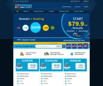 Ujumbehost.com(Website Design) Screenshot