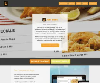 Ujustcook.com(U Just Cook) Screenshot