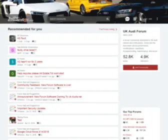 UK-Audis.net(UK Audi Forum) Screenshot