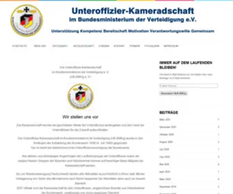 UK-BMVG.de(Unteroffizier-Kameradschaft im Bundesministerium der Verteidigung e.V. – Unterstützung, Kompetenz, Bereitschaft, Motivation, Verantwortungswille, Gemeinsam) Screenshot