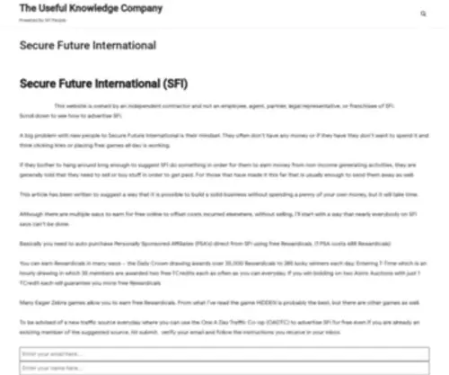 UK-CO.com(  Secure Future International (SFI)) Screenshot