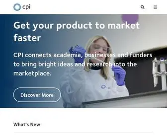 UK-Cpi.com(From innovation to commercialisation) Screenshot