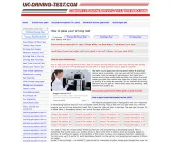 UK-Driving-Test.com(Driving theory test hazard perception Test) Screenshot