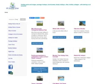 UK-Holiday-Shop.co.uk(All inclusive or self catering) Screenshot