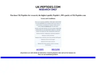 UK-Peptides.com(Buy UK Peptides Online) Screenshot