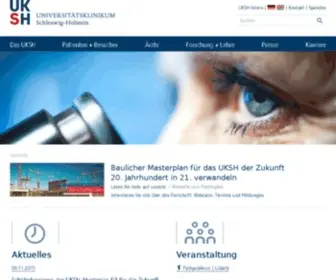 UK-SH.de(UKSH Universitätsklinikum Schleswig) Screenshot