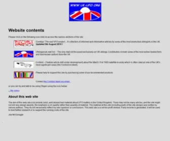 UK-Ufo.org(The aim of this web site) Screenshot