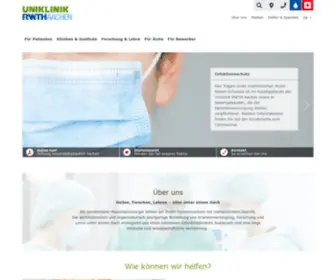 Ukaachen.de(Uniklinik RWTH Aachen) Screenshot