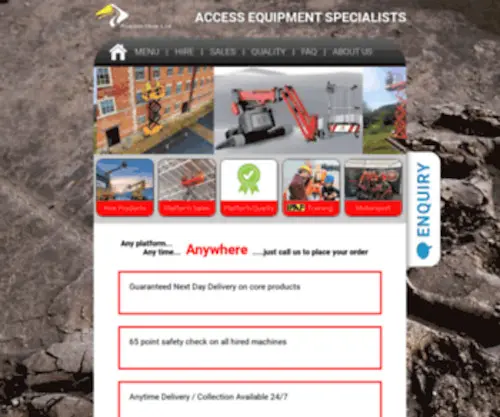 Ukaccess.co.uk(Platform Hire & Access Equipment Rushock) Screenshot