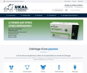 Ukalcanada.com(Produits et matériel d'élevage) Screenshot