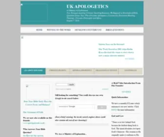 Ukapologetics.net(UK Apologetics) Screenshot