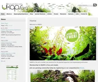 Ukaps.org(UK Aquatic Plant Society (UKAPS)) Screenshot