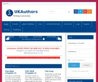 Ukauthors.com(#WritingCommunity) Screenshot