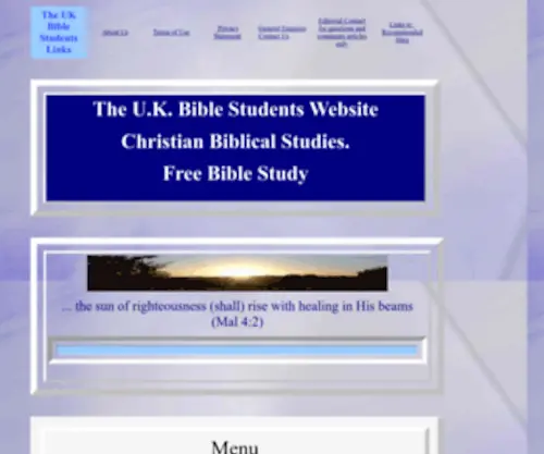 Ukbiblestudents.co.uk(UK Bible Students Website Biblical Articles) Screenshot