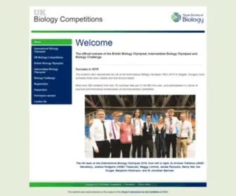 Ukbiologycompetitions.org(Home of the British Biology Olympiad) Screenshot