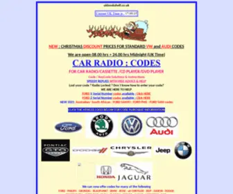 Ukbookshelf.co.uk(Cheap Car Radio Codes) Screenshot