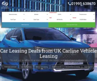 Ukcarline.co.uk(Browse a wide range of competitively priced car leasing deals and contract hire plans at UK Carline) Screenshot