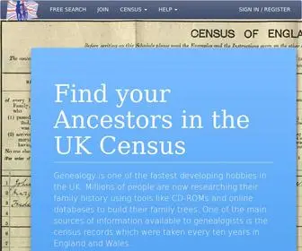 Ukcensusonline.com(UK Census Online) Screenshot