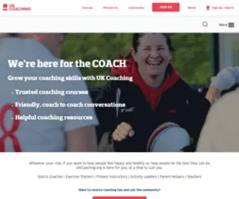 Ukcoaching.org(UK Coaching) Screenshot