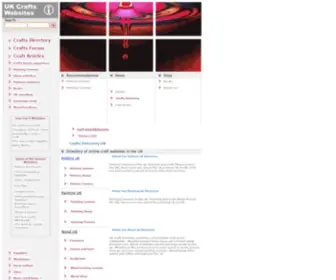 Ukcraftwebsites.co.uk(Crafts directory UK) Screenshot