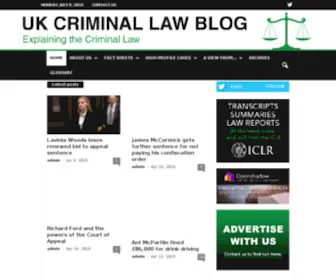 Ukcriminallawblog.com(UK Criminal Law Blog) Screenshot