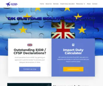 Ukcustomssolutions.co.uk(Brexit ready customs broker & clearance experts) Screenshot