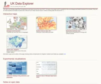 Ukdataexplorer.com(UK Data Explorer) Screenshot
