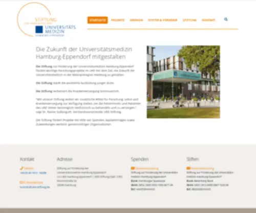 Uke-Stiftung.de(Startseite) Screenshot
