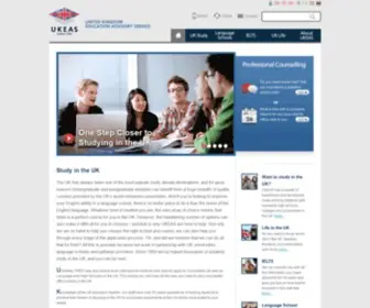 Ukeas.com(Studying in the UK and UK Education) Screenshot