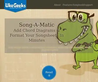 Ukegeeks.com(UkeGeeks' Ukulele Song Editor & Chord Diagramming JavaScript Library) Screenshot