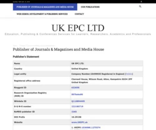 Ukepc.uk(Home) Screenshot